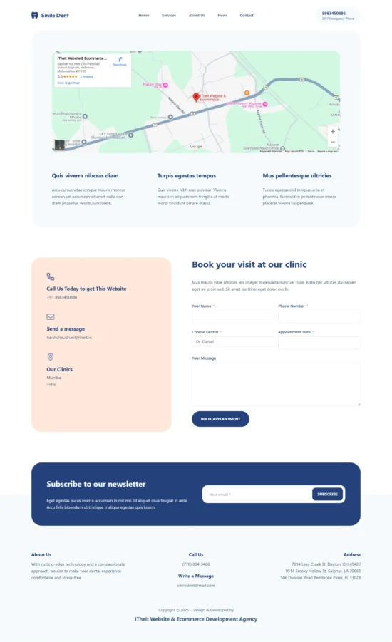 Ready to Launch Website for Dental Clinics & Doctors – Customizable, SEO-Friendly & Hosted (1-Year)