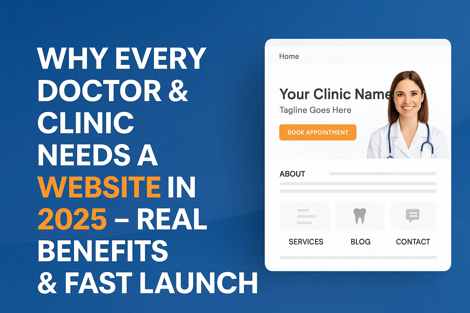 Why Every Doctor and Clinic Needs a Website in 2025 – Fast Launch and Real Benefits