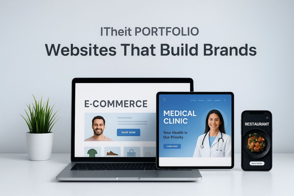 Portfolio of professional business and ecommerce websites by ITheit, Website Development Agency in Mumbai