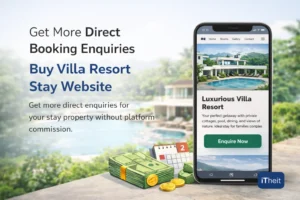 Buy villa resort stay website for direct booking enquiries by ITheit