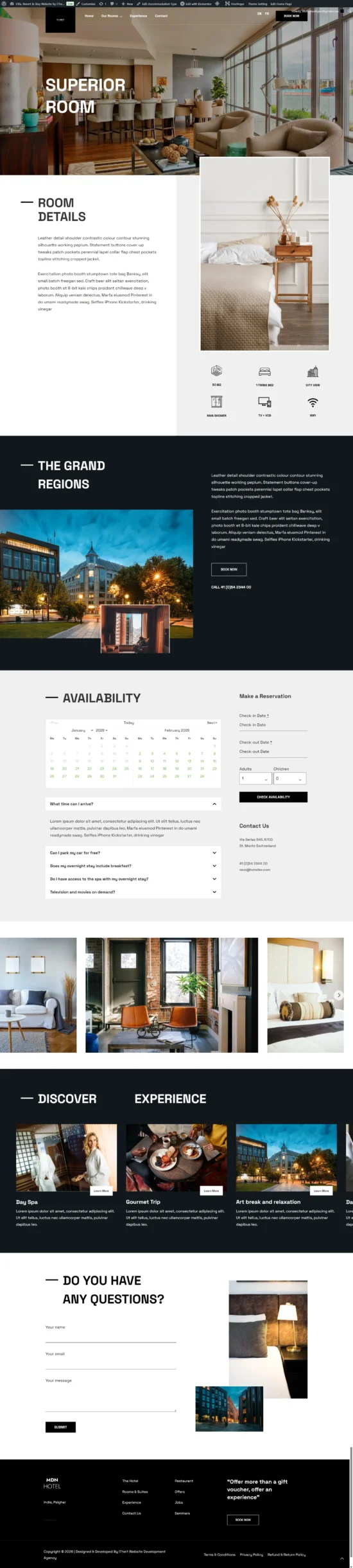 villa resort website demo full video mobile view itheit-accommodation-superior-room-personal-page Buy Website For Villa, Resort & Stay – Direct Booking Enquiries