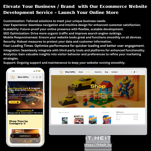 ecommerce website development service for online store