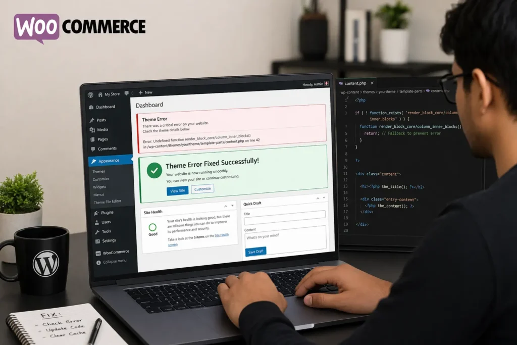 WooCommerce Theme Error Fix Case Study: How We Fixed a Critical Website Issue in Hours
