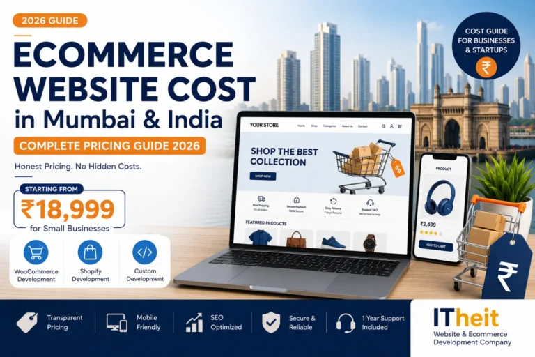 Ecommerce website development cost in Mumbai India 2026 - ITheit pricing guide