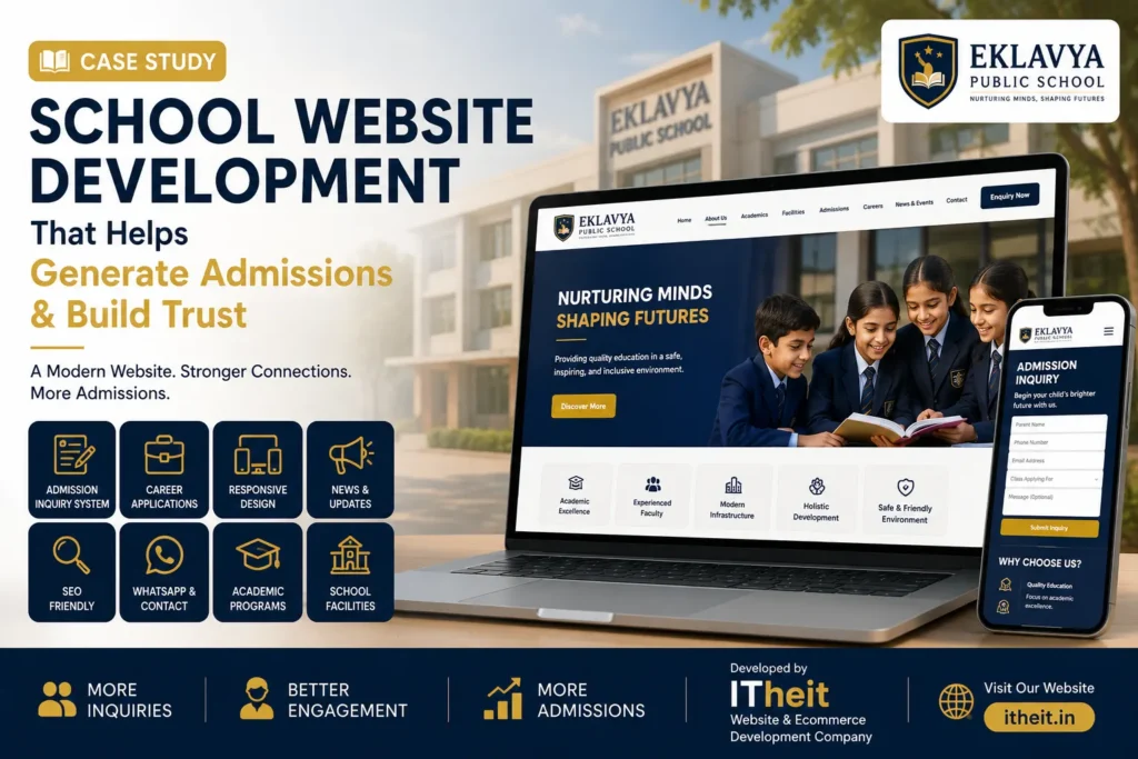 School website development case study by ITheit