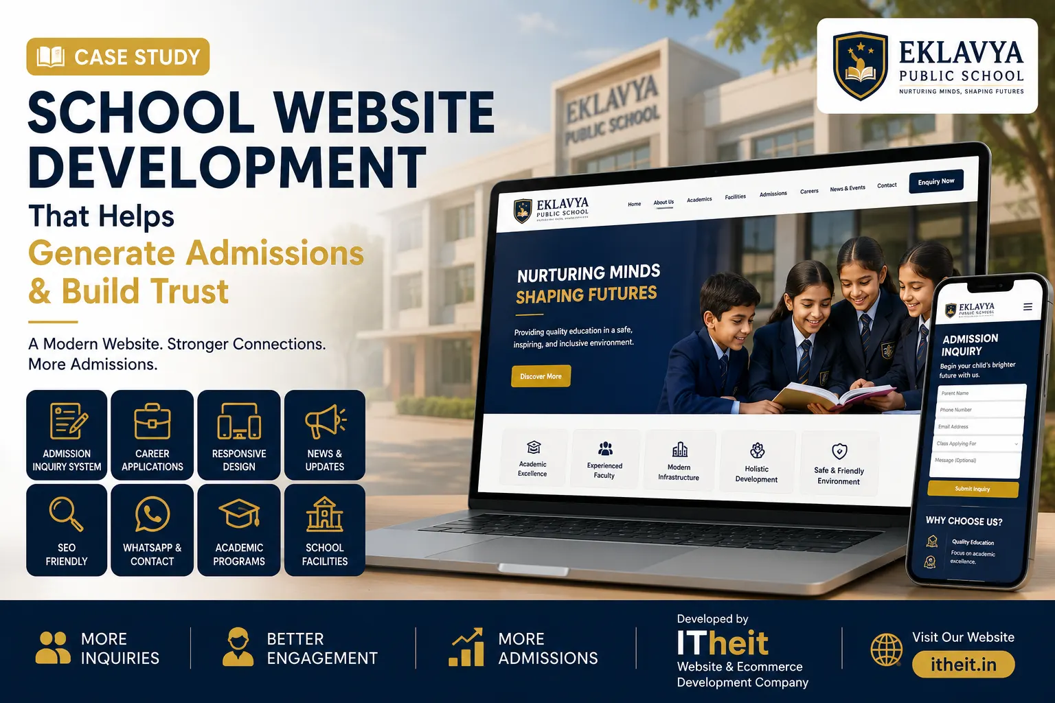 School website development case study by ITheit